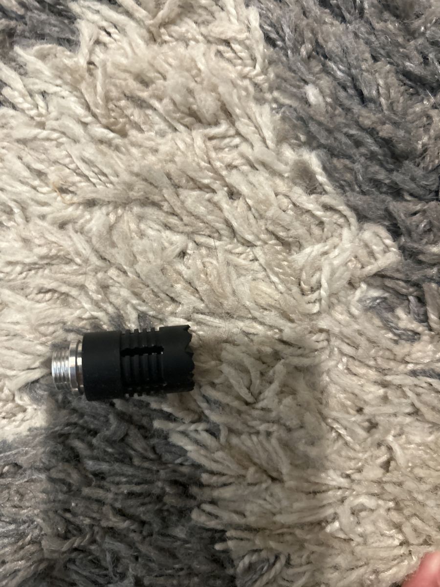 Muzzle brake airsoft inverted threads