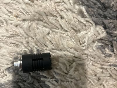 Muzzle brake airsoft inverted threads