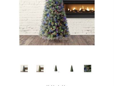 9 ft pre lit Christmas tree