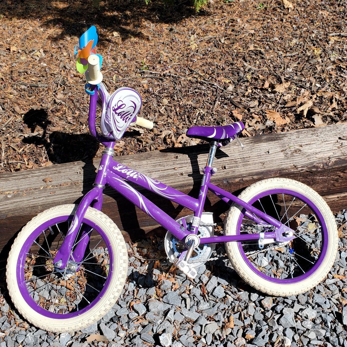 16 inch tire purple lolli bike