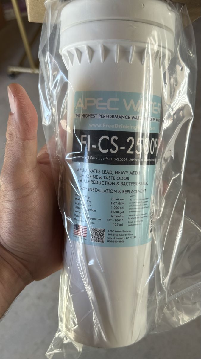 APEC Water Systems FI-CS-2500P Under-Sink Water Filter System - Lead & Chlorine Reduction