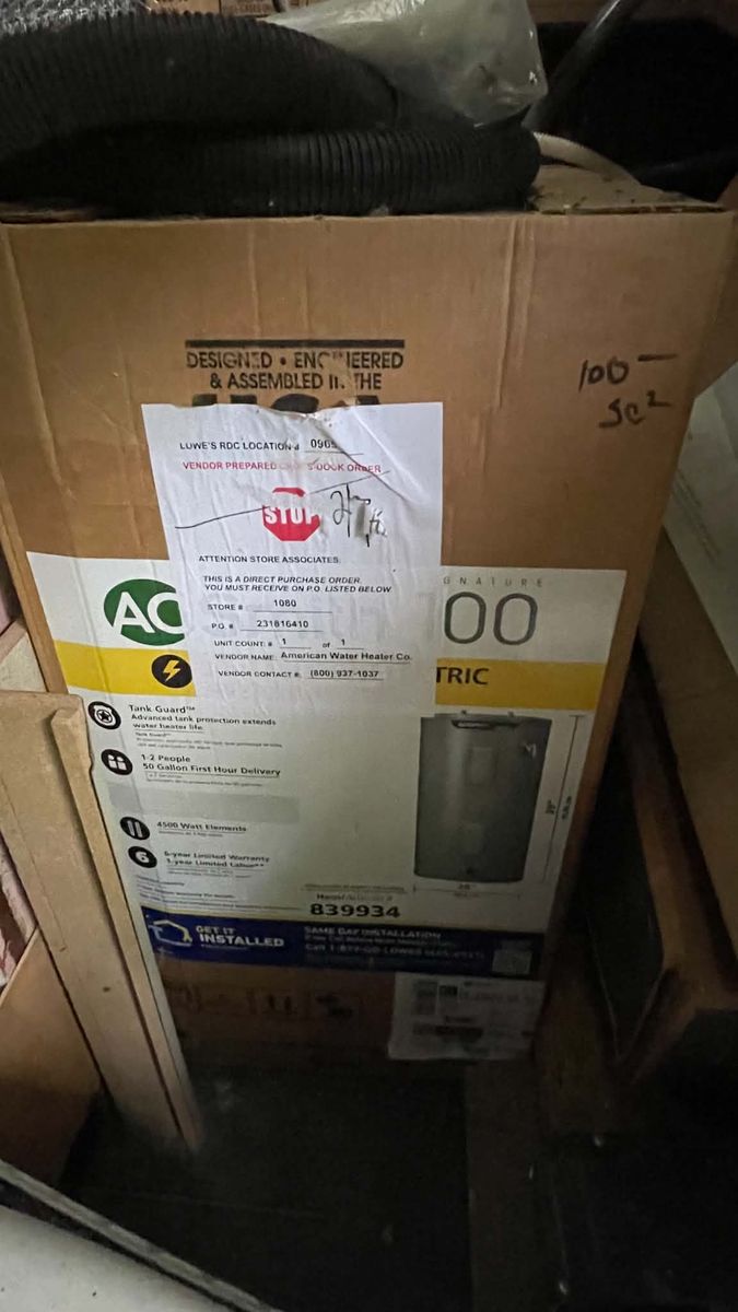 Electric Water Heater - A.O. Smith Signature 100
