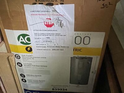 Electric Water Heater - A.O. Smith Signature 100