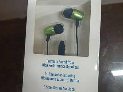MobilGEAR Earbuds with Mic - Noise-Isolating, 3.5mm Aux, 4ft Cable, Premium Sound
