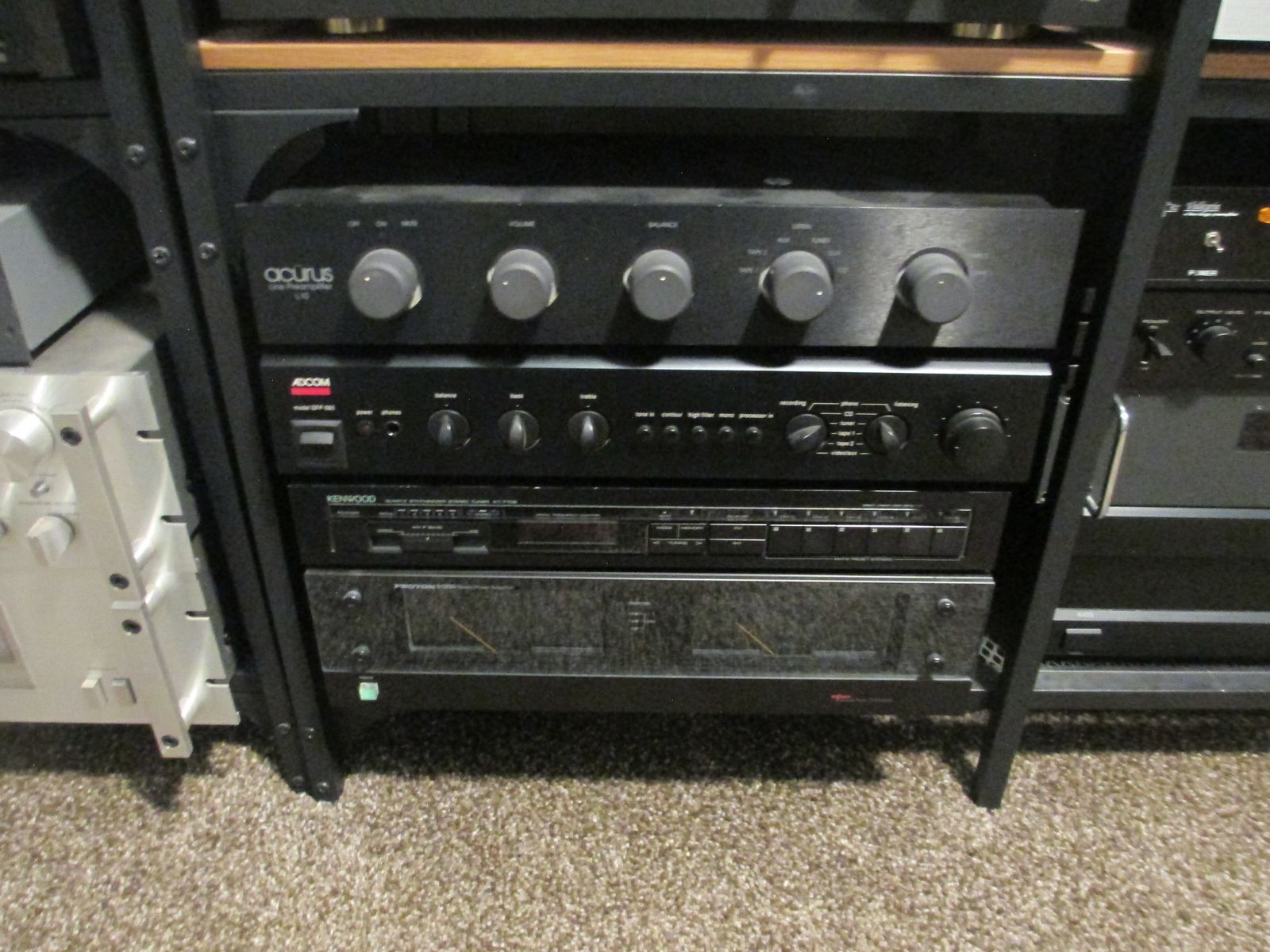 Adcom set GFA-555MK2 and GFP-565 preamp amp amplifier