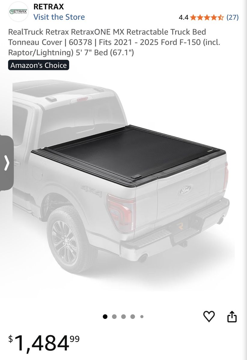 New RealTruck Retrax RetraxONE MX Retractable Truck Bed Tonneau Cover Ford | 60378 |