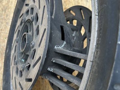 Honda Goldwing GL1100 Rear rim with newer rotors