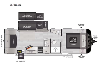 Used 2023 Keystone RV Cougar Half-Ton 25RDSWE