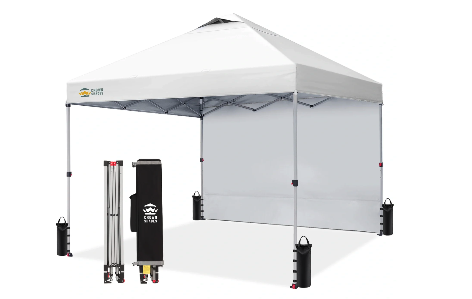 New in Box Crown Shades 10x10 Pop Up Canopy with 1 sidewall