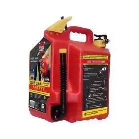 SURE CAN Red Plastic Gas Can Fuel Container with Spout 
