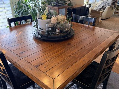 Wooden Dining Table and Chairs Set