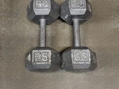 Dumbbells 70 pounds