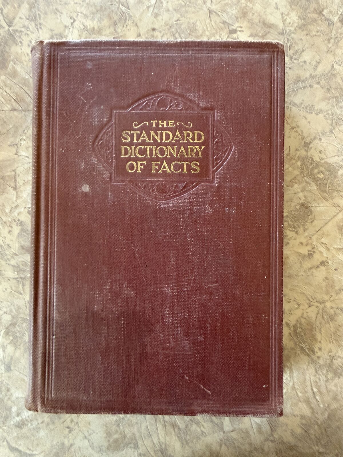 Vintage 1927 The Standard Dictionary of Facts – Antique Reference Book