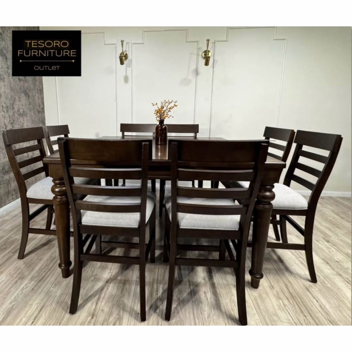 MODERN CONCORD COUNTER HEIGHT DINING SET WE OFFER DELIVERY
