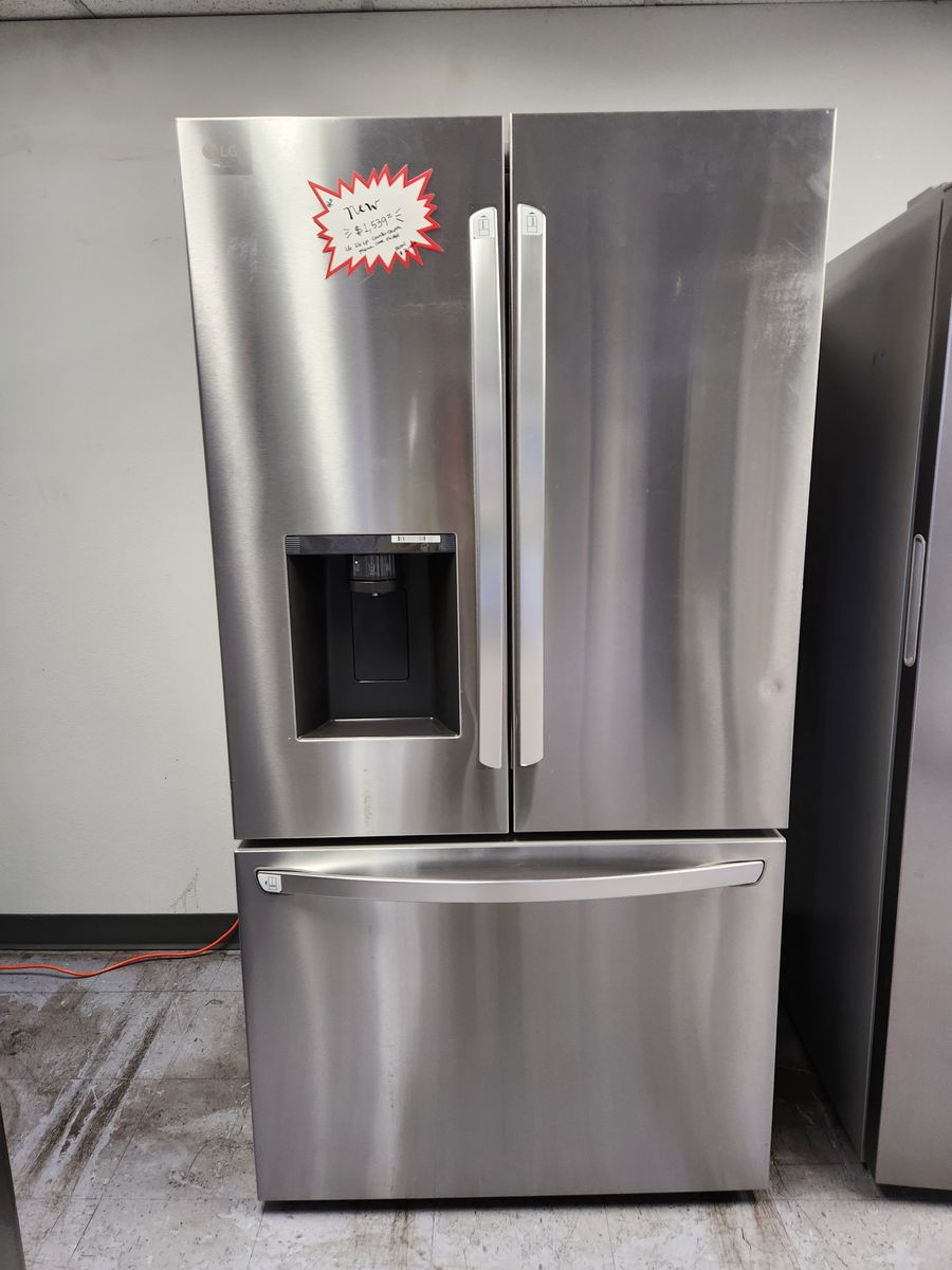 LG French Door Refrigerator Stainless Steel with Water Dispenser Counter Depth - Brand New