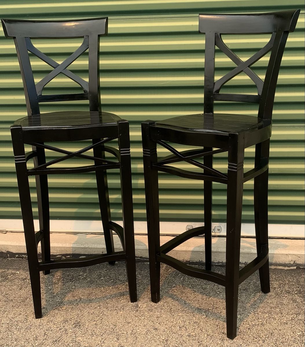 Stunning Vintage European Artisanal Unique Barstools