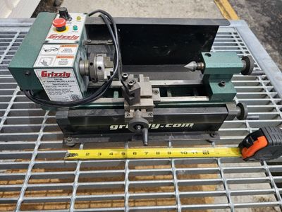 Grizzly Industrial G0765 Mini Lathe with Tooling and Accessories - Used Good Condition