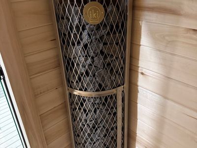 IKI 6kw Corner Sauna Heater with sauna rocks