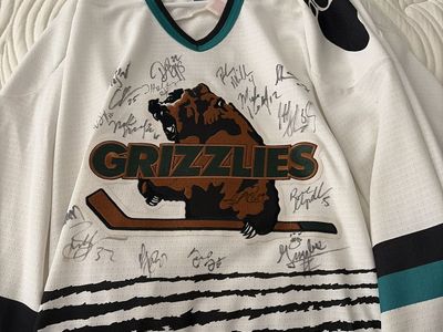 Utah Grizzlies signed jersey