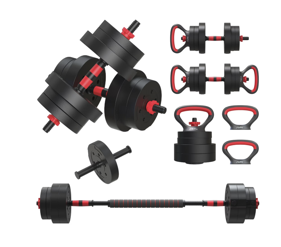 New in Box - 5-in-1 Adjustable Dumbbell Set -