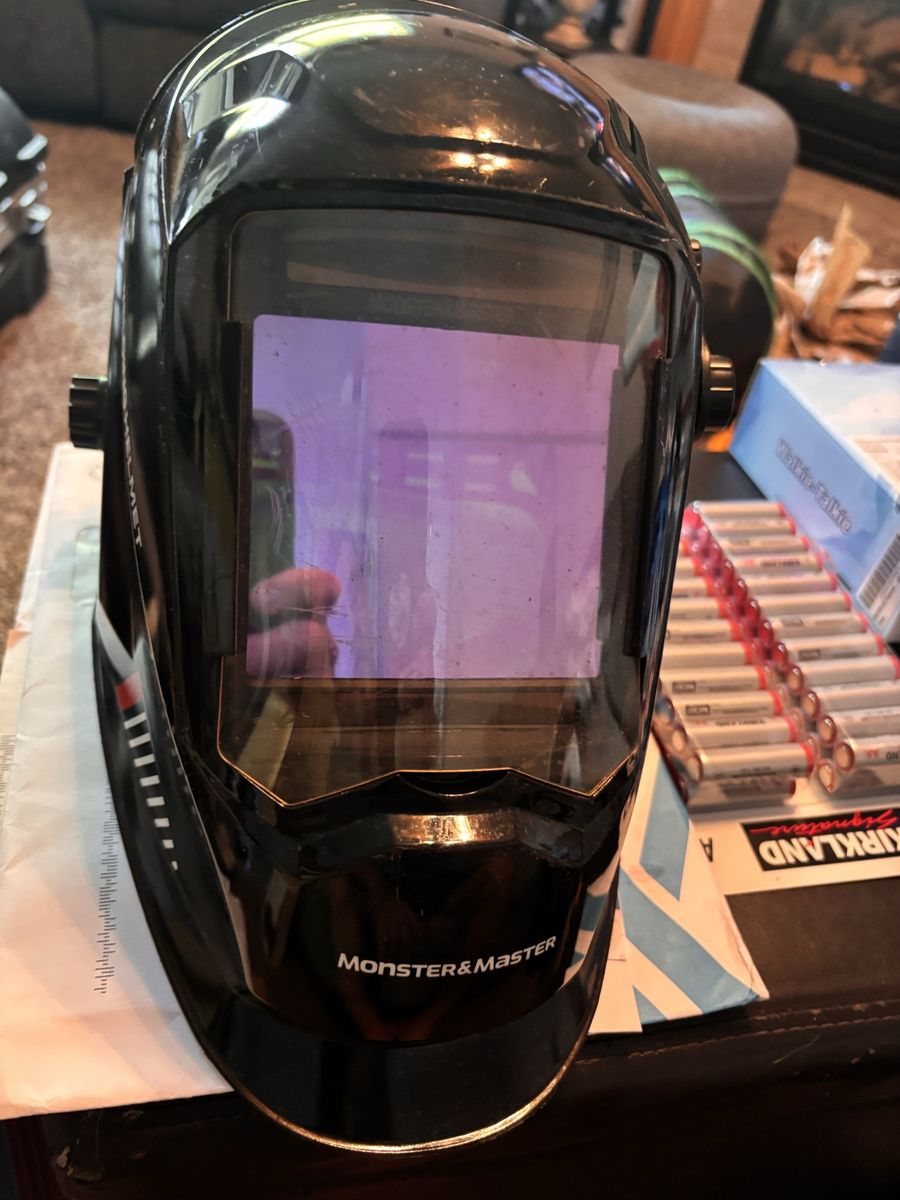 Monster & Master Auto Darkening Welding Helmet - Black, Industry Welding Helmet