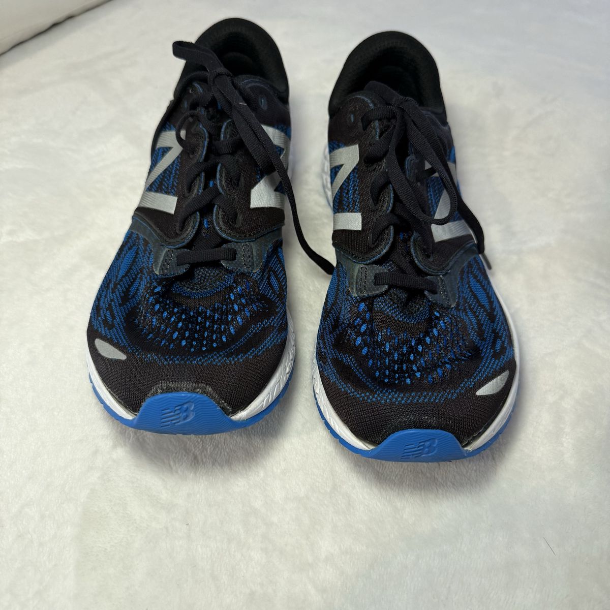 New Balance Fresh Foam Black Blue Running Shoes Athletic Sneakers Men's Size 10