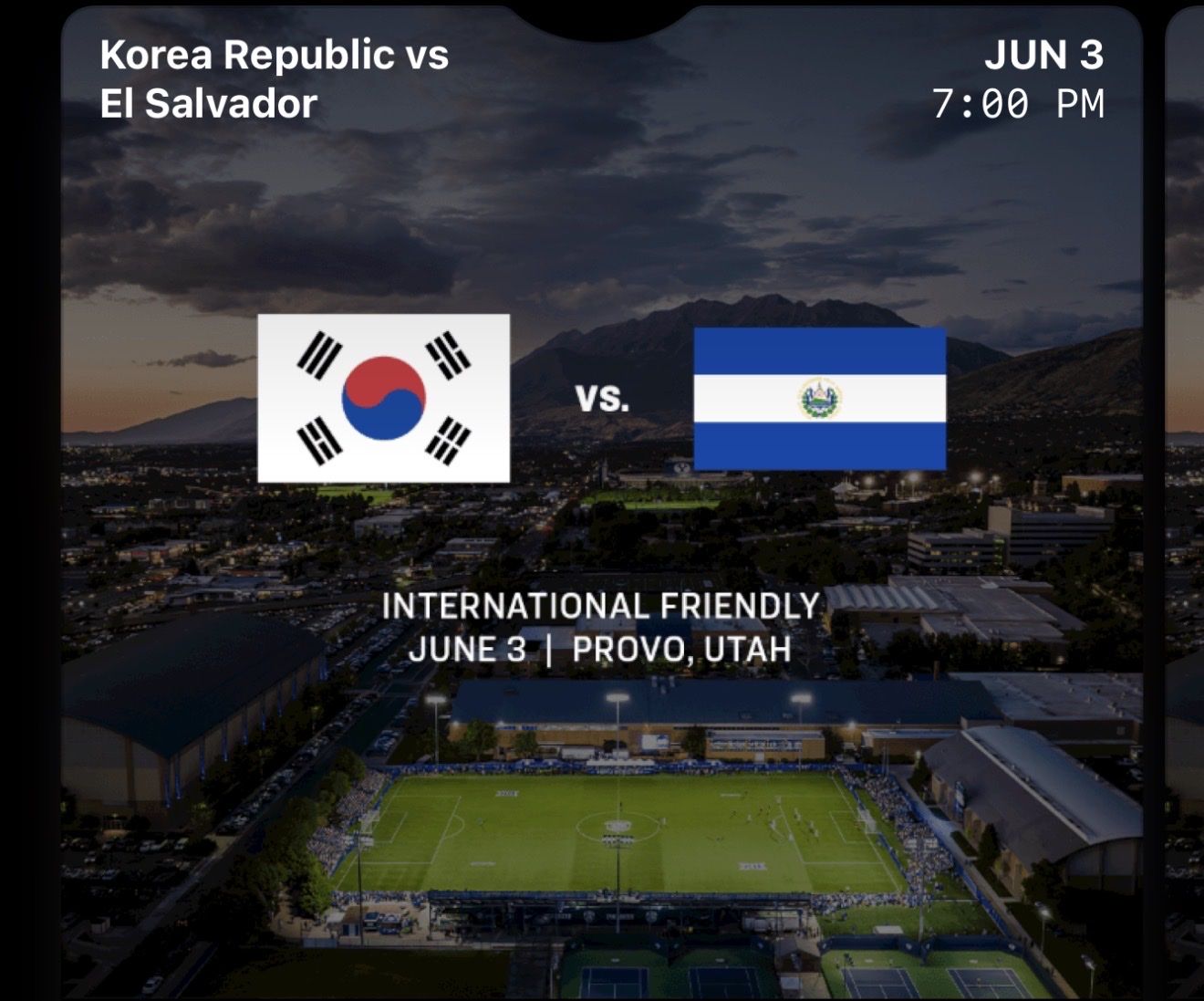 4- tickets for El Salvador vs Korea