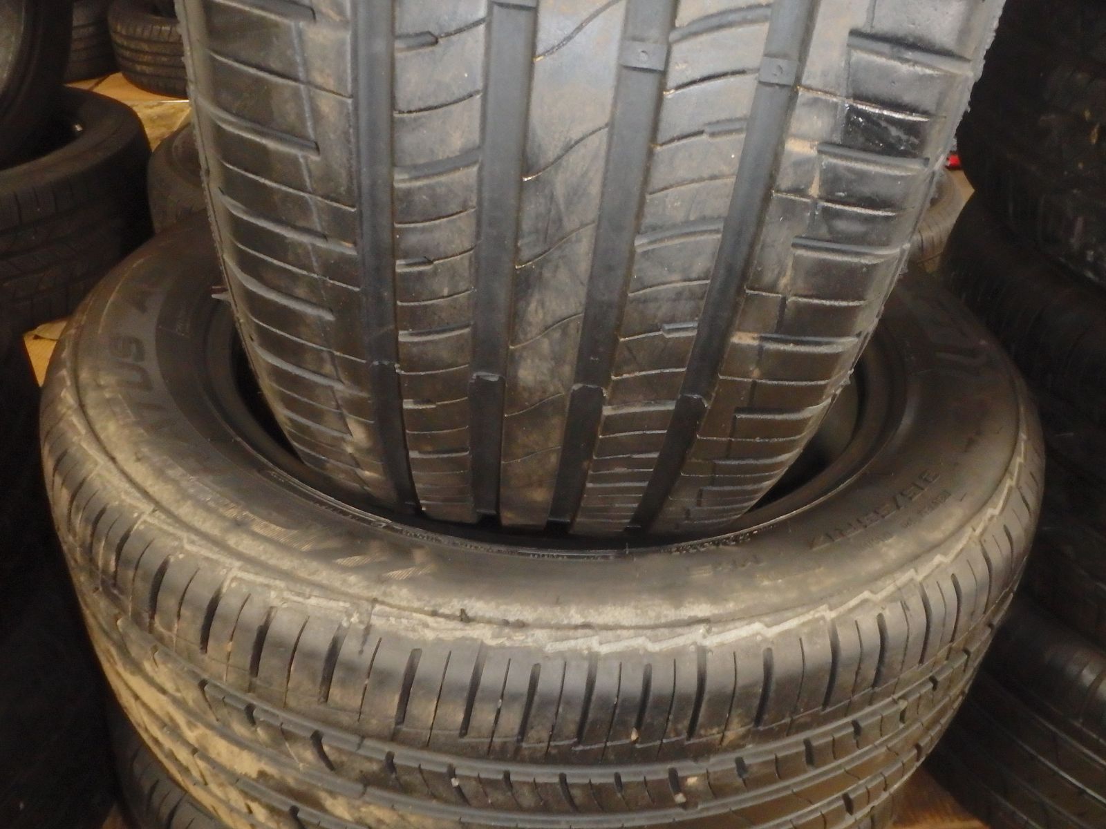 215/55R17 MASTERCRAFT STRATUS A/S PAIR OF TWO USED TIRES