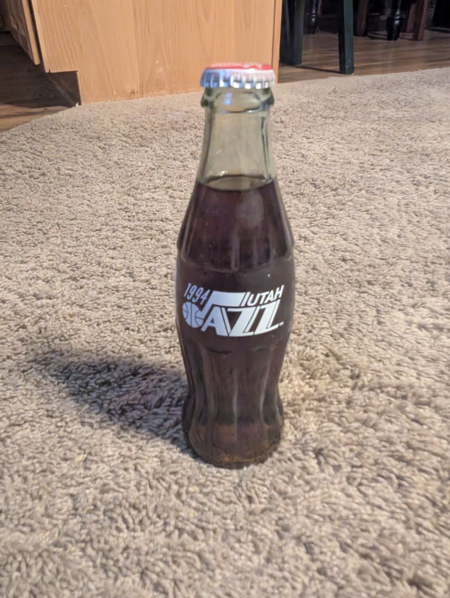 1994 unopened Utah Jazz coca cola