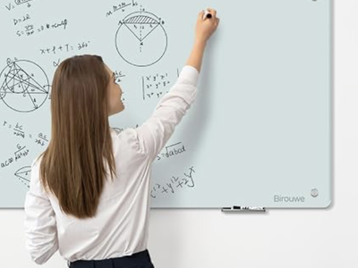 Magnetic Glass Whiteboard - Glass Dry Erase Board 36"x24"