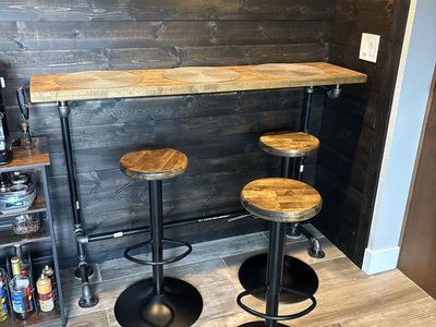 Bar and Three Stools
