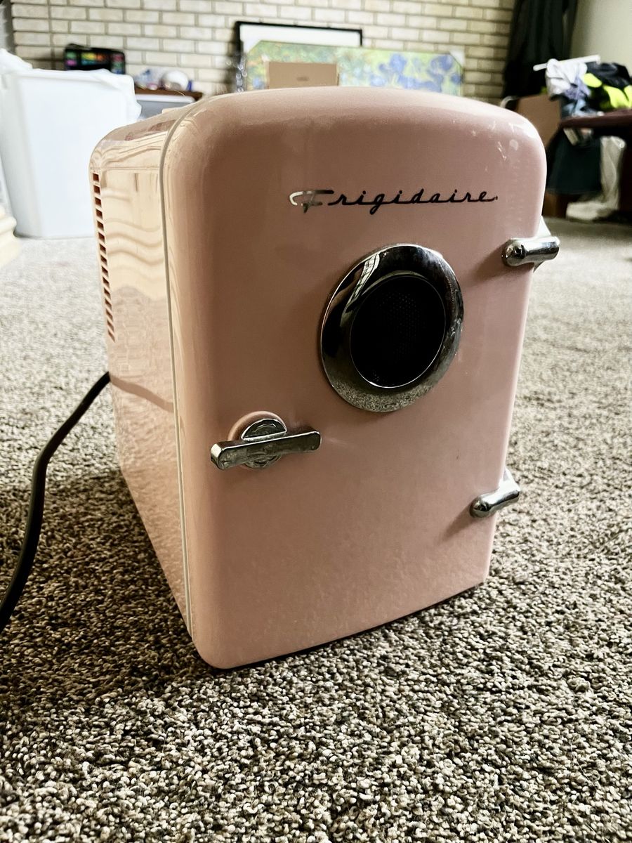 Pink Mini fridge