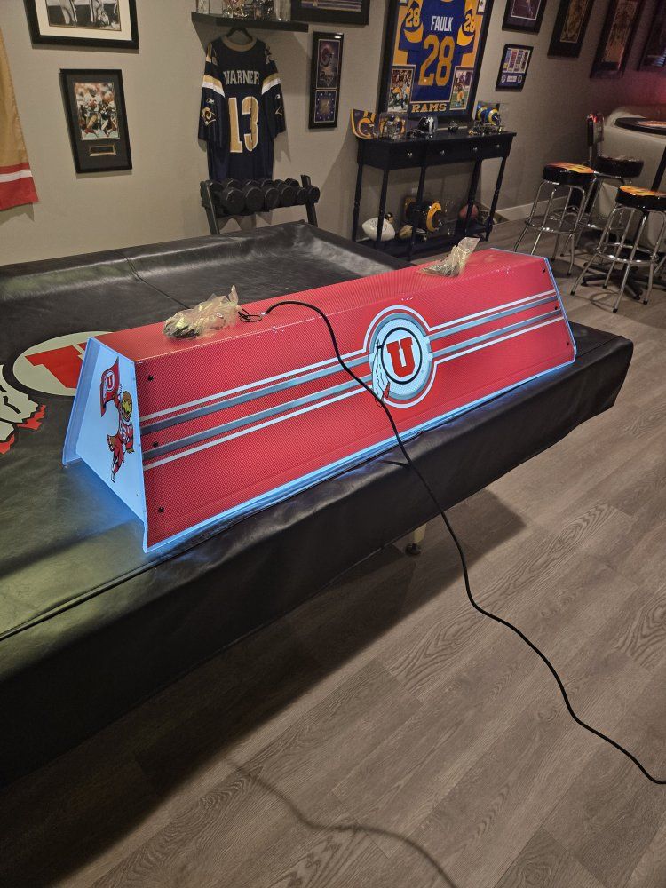 University of Utah Utes Billiard Pool Table Light Fixture