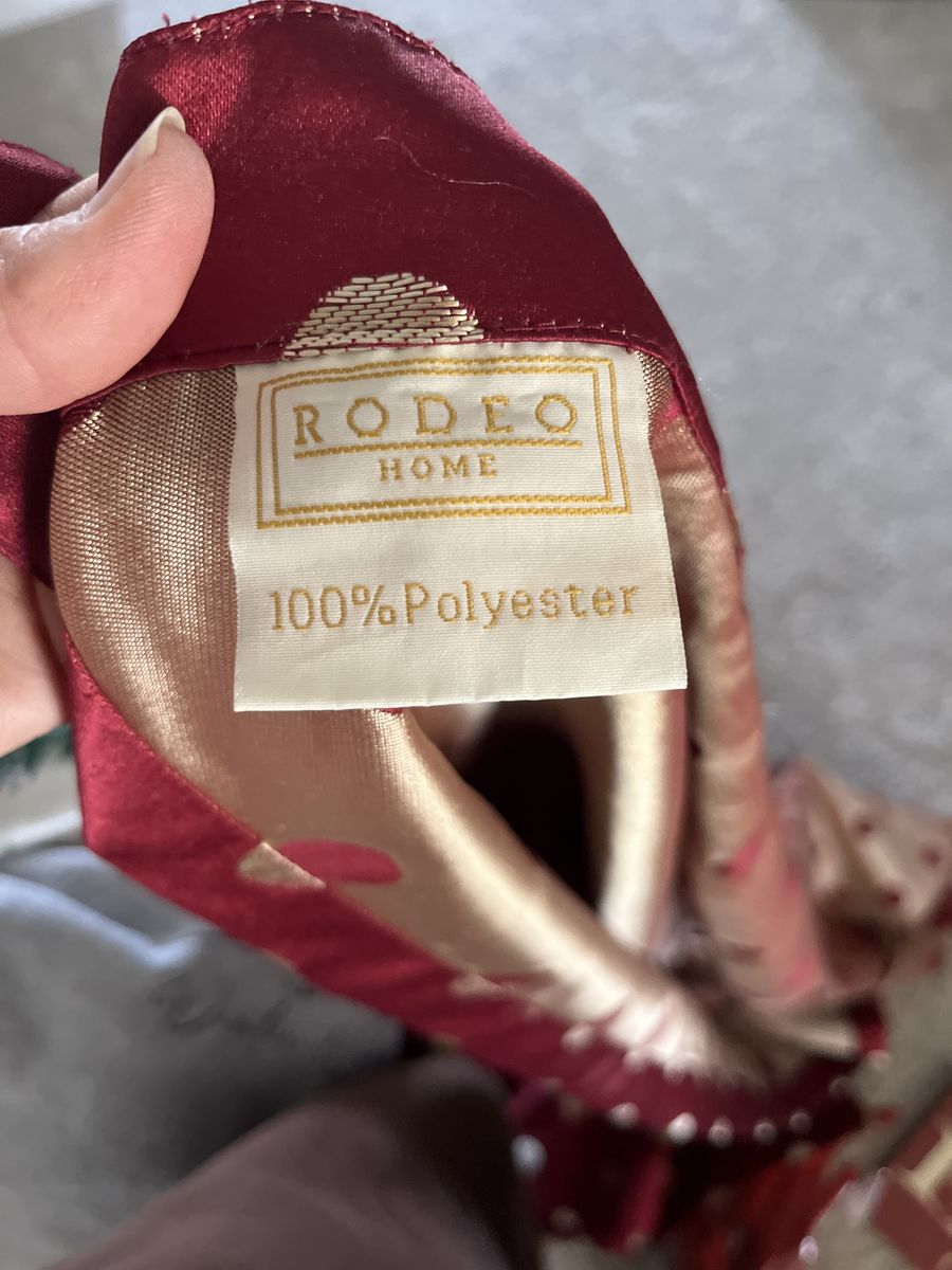 2 (54x90) Red And Gold curtain Panels