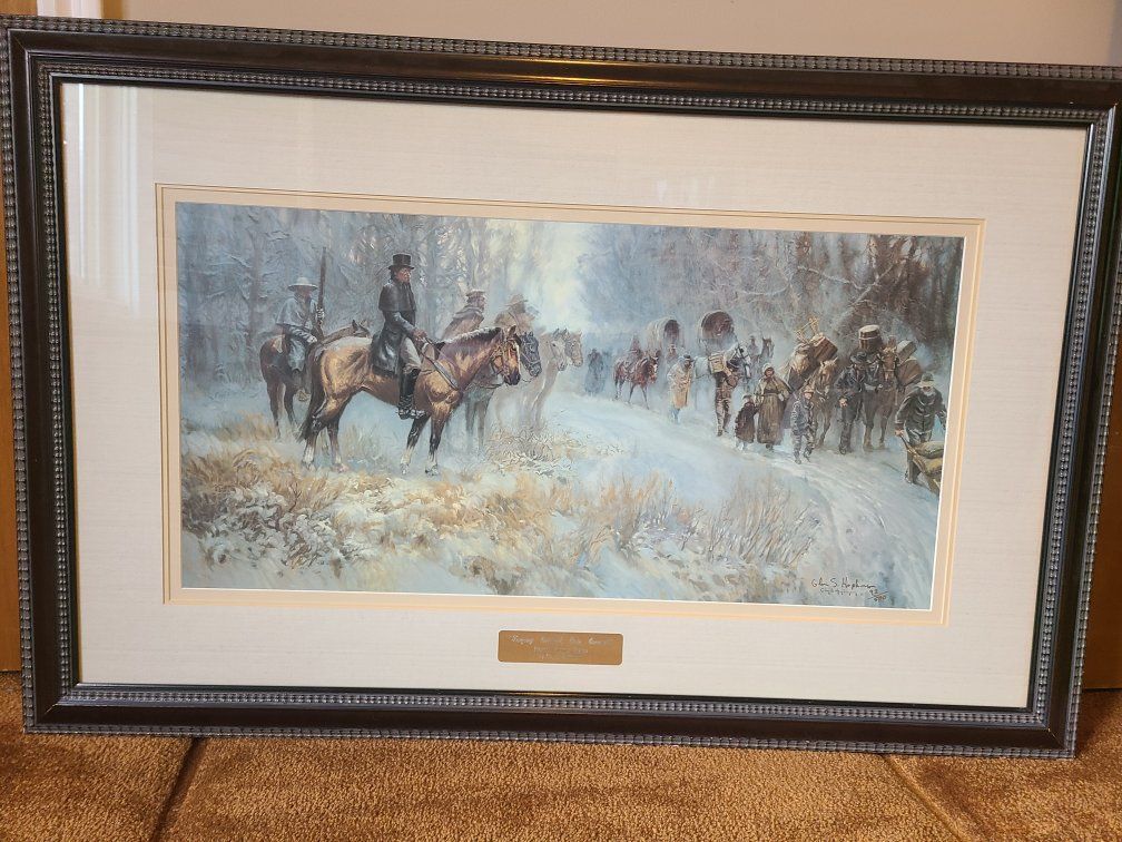 Glen S. Hopkinson "Forging Onward, Ever Onward" Limited Edition Framed Print 92/500