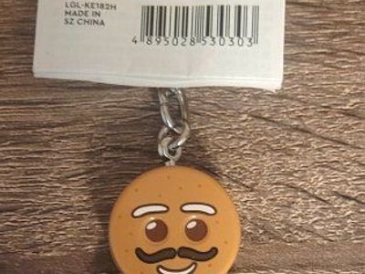 LEGO Gingerbread Man keychain with built-in LED li