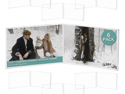 6 stand alone 4 x 6 picture frames