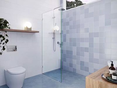 Vela 28.5W x 78H Frameless Shower Door Chrome