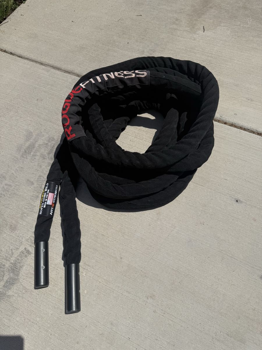Rogue Fitness Ropes Gone Wild Battle Rope, Black, USA Made, Strength Training