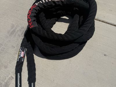 Rogue Fitness Ropes Gone Wild Battle Rope, Black, USA Made, Strength Training