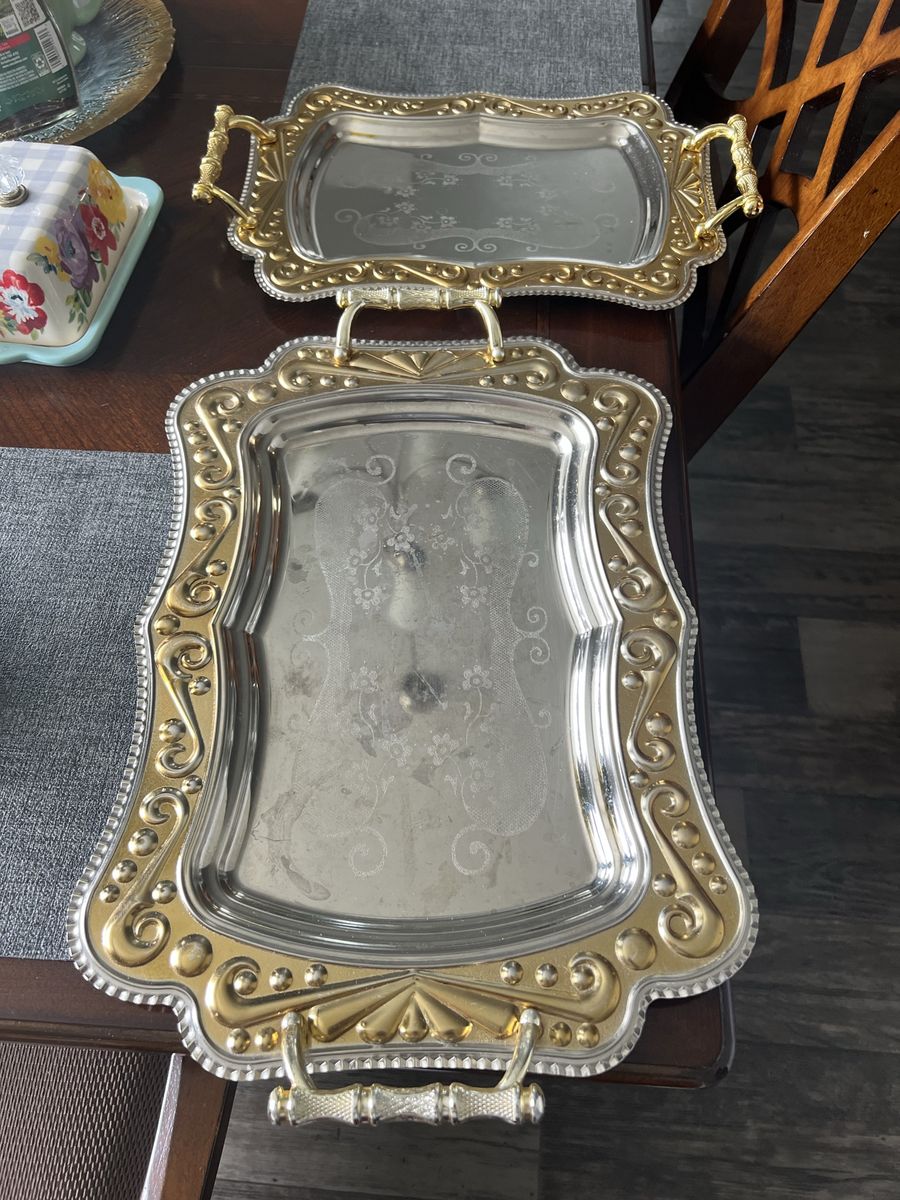 Gold and silver tray 2