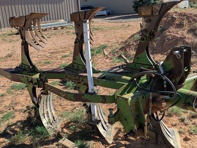 John Deere 4200 3-Bottom Plow - Vintage Farm Equipment for Sale, Serial 013686. This plow is located in Parowan Utah