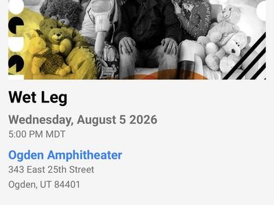 Wet Leg Concert Tickets - Ogden Amphitheater GA