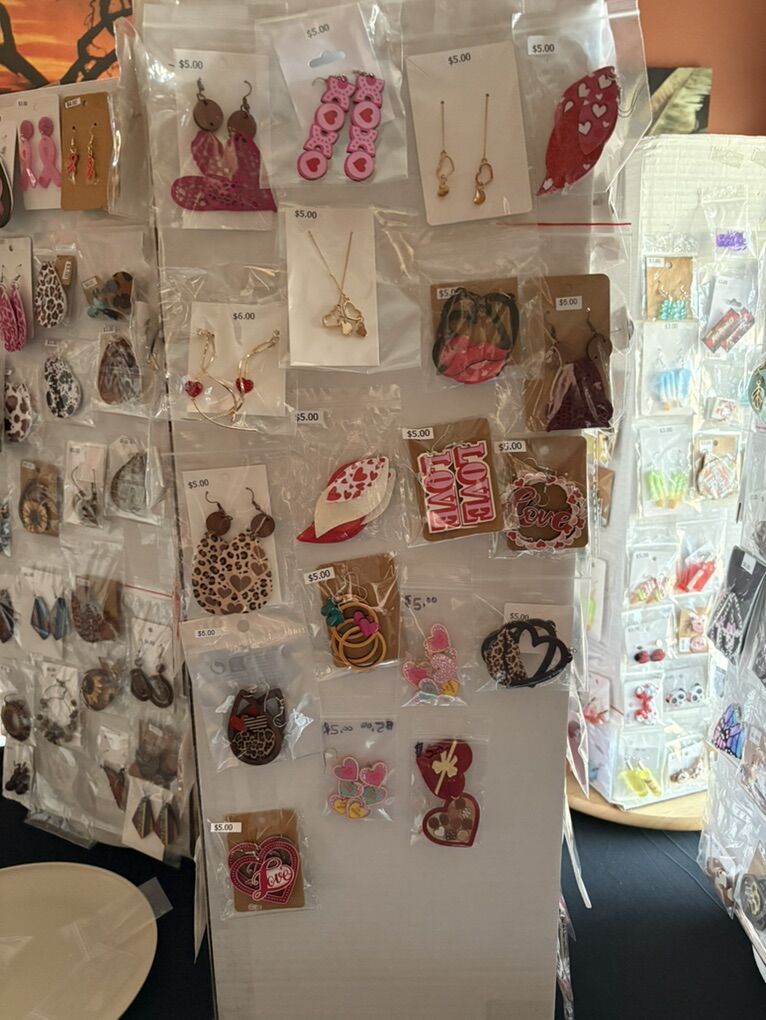 Valentine's Day Earrings And Bracelets