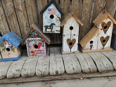 7 Rustic Decorative Wooden Birdhouses