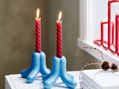 Pair IKEA x Gustaf Westman Vinterfint Candlesticks