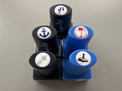 Golf Ball Stampers - Set of 5 Unique Designs for Golf Enthusiasts