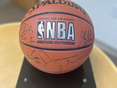 Rare '95-'96 Utah Jazz Team Signed Ball
