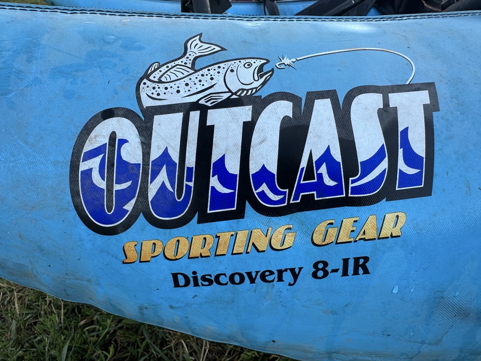 Outcast Discovery 8-IR Fishing Pontoon Boat / Raft and Wilderness 8ft Fishing Pontoon