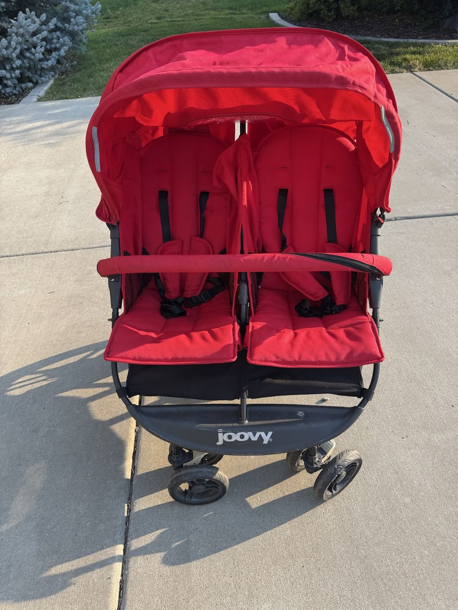 Joovy Scooter Double Stroller - Red